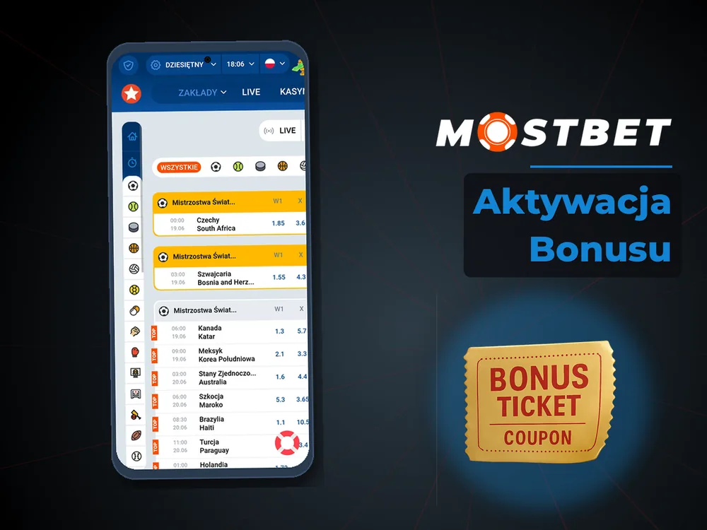 mostbet casino - Aktywacja Bonusu