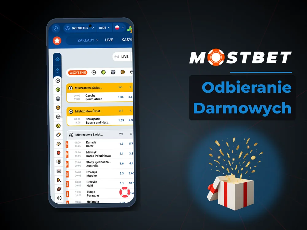 mostbet casino - Odbieranie Darmowych