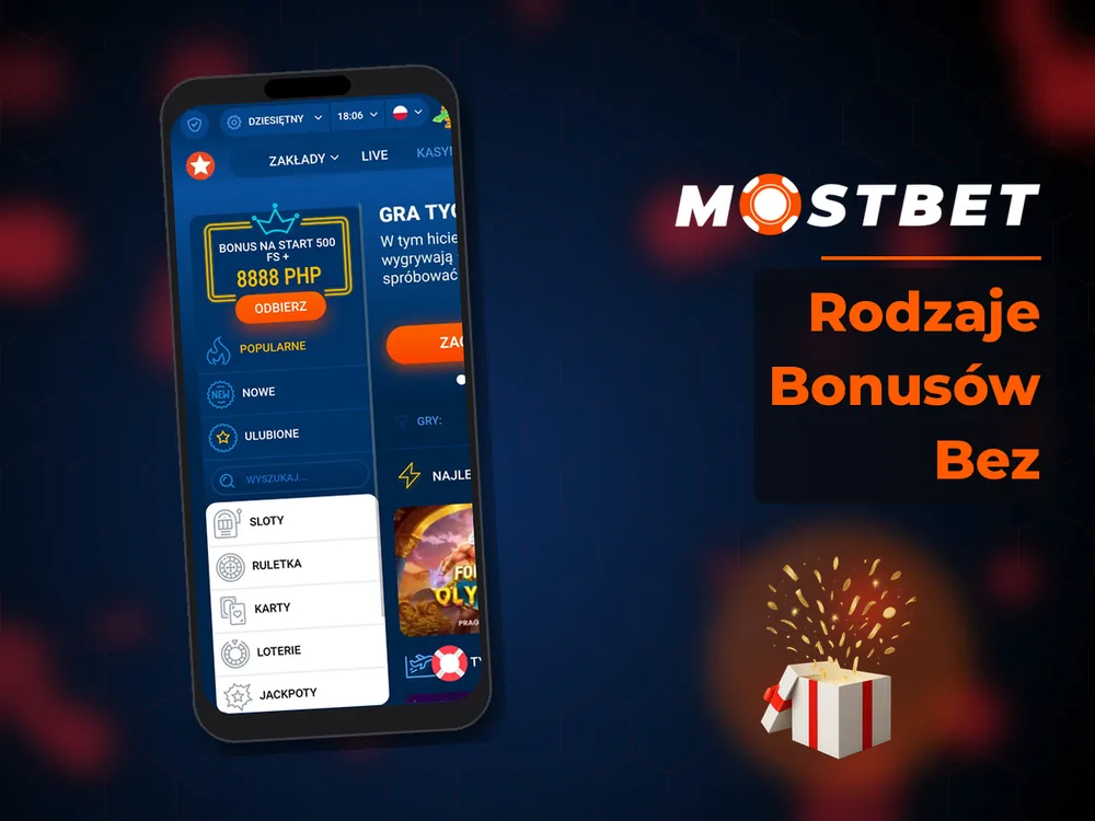 mostbet casino - Rodzaje Bonusów Bez