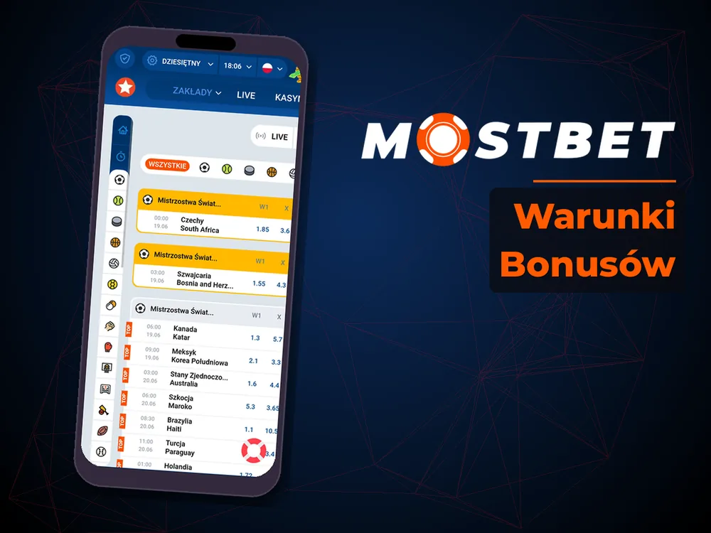 mostbet casino - Warunki Bonusów
