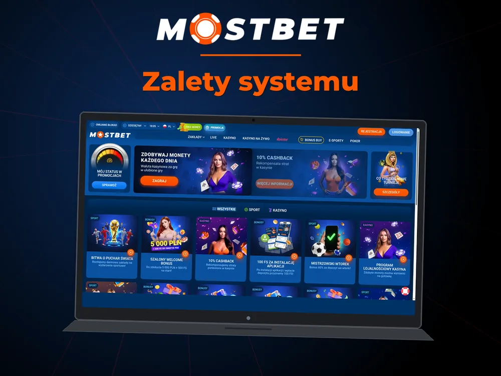 mostbet casino - Zalety systemu