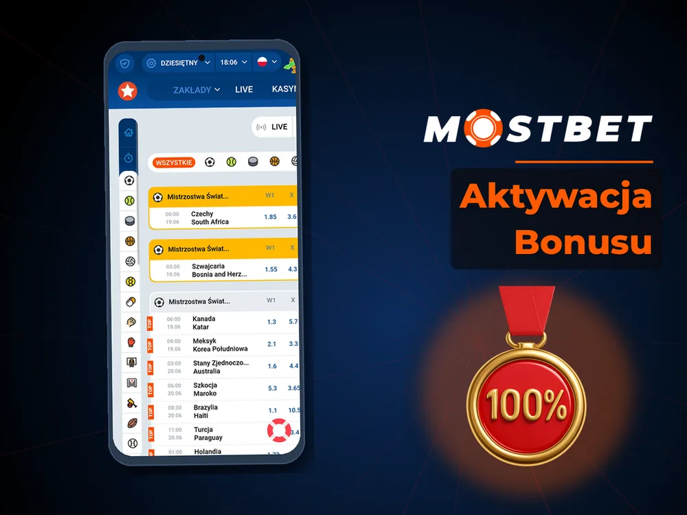 mostbet casino - Aktywacja Bonusu
