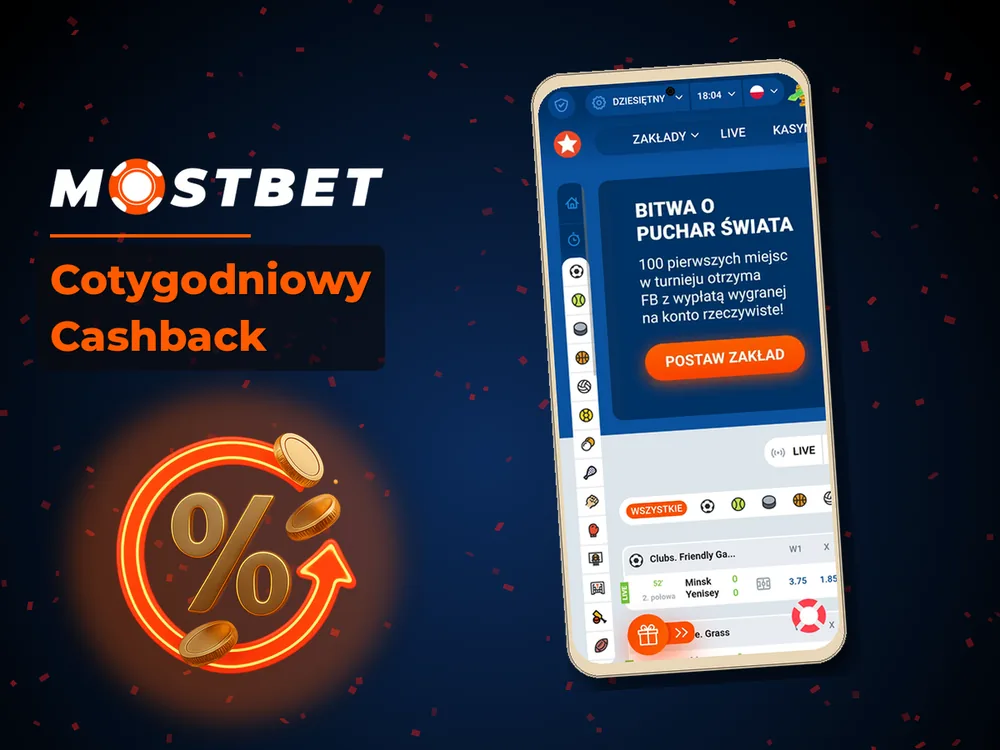 mostbet casino - Cotygodniowy Cashback