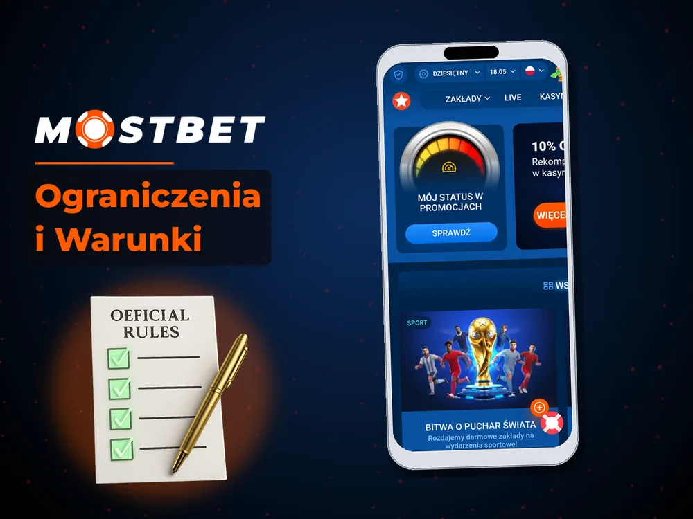 mostbet casino - Ograniczenia i Warunki