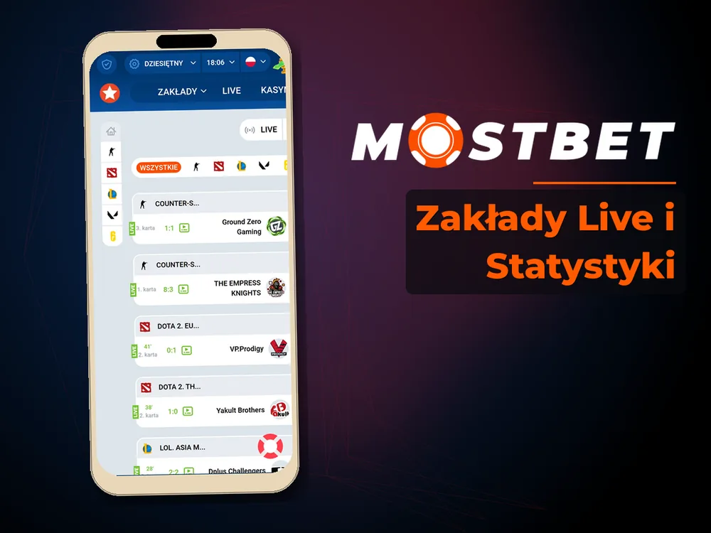 mostbet casino - Zakłady Live i Statystyki