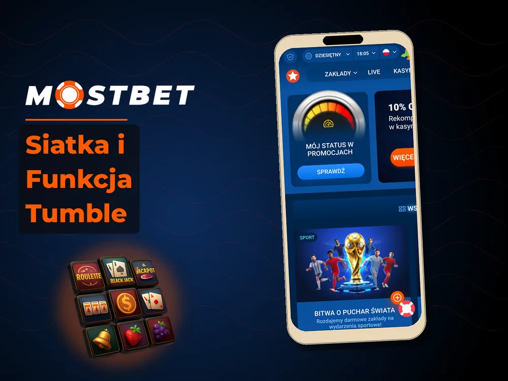 mostbet casino - Siatka i Funkcja Tumble