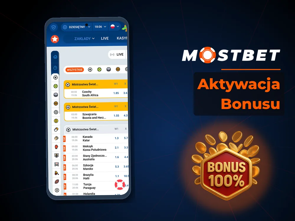 mostbet casino - Aktywacja Bonusu