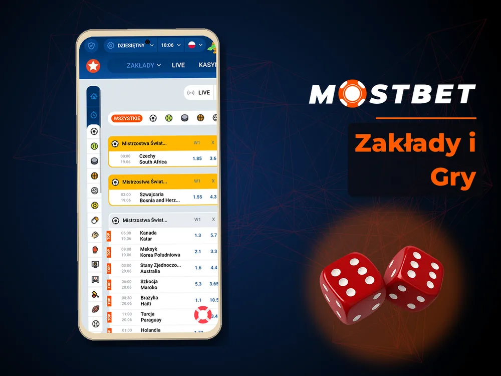 mostbet casino - Zakłady i Gry