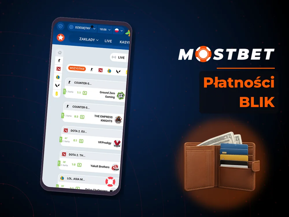 mostbet casino - Płatności BLIK