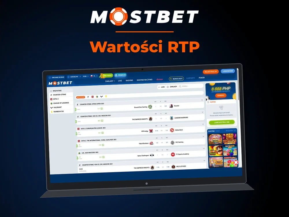 mostbet casino - Wartości RTP