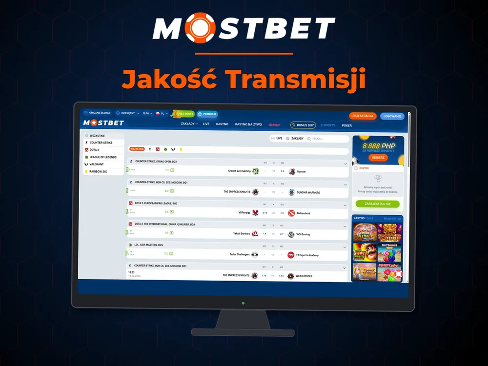 mostbet casino - Jakość Transmisji