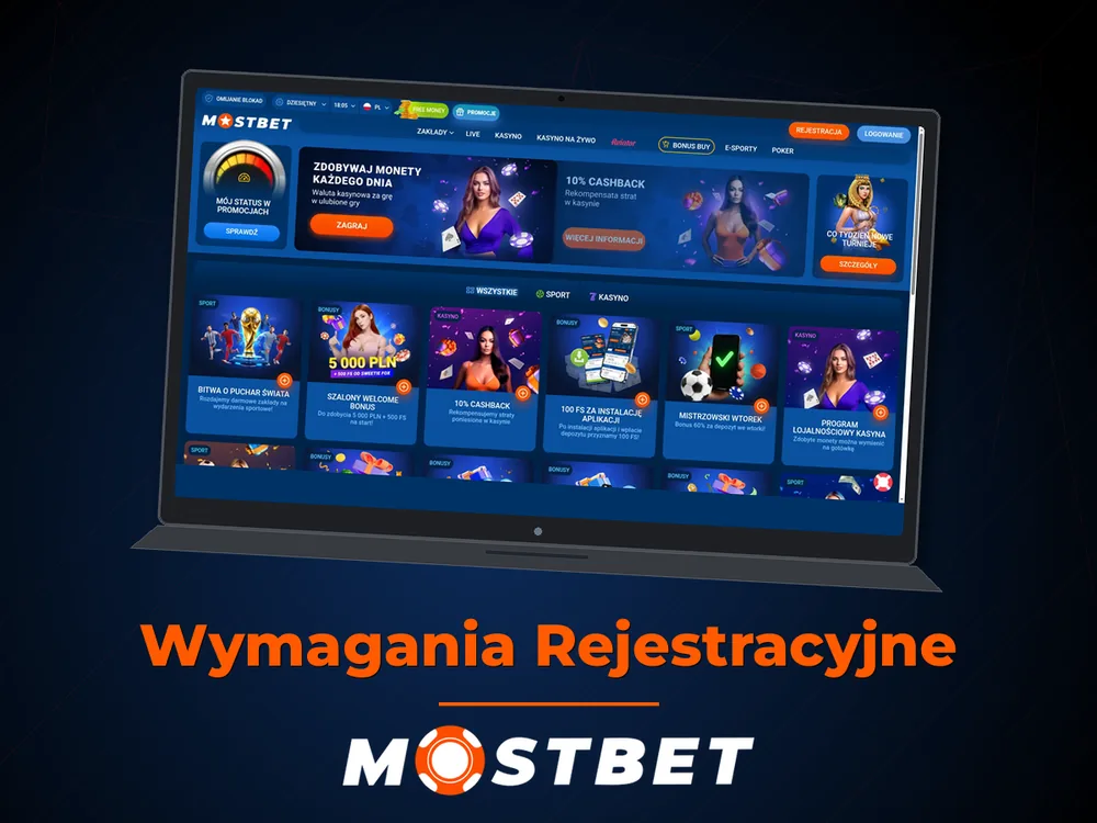 mostbet casino - Wymagania Rejestracyjne