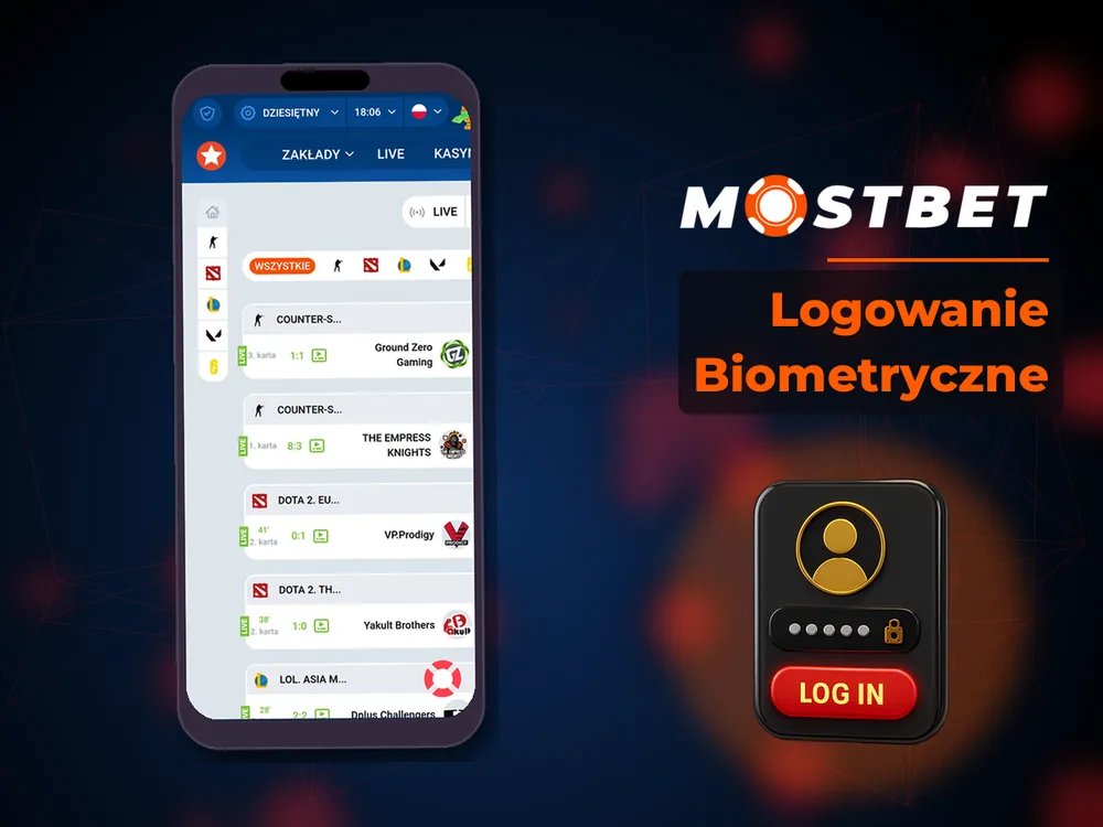 mostbet casino - Logowanie Biometryczne