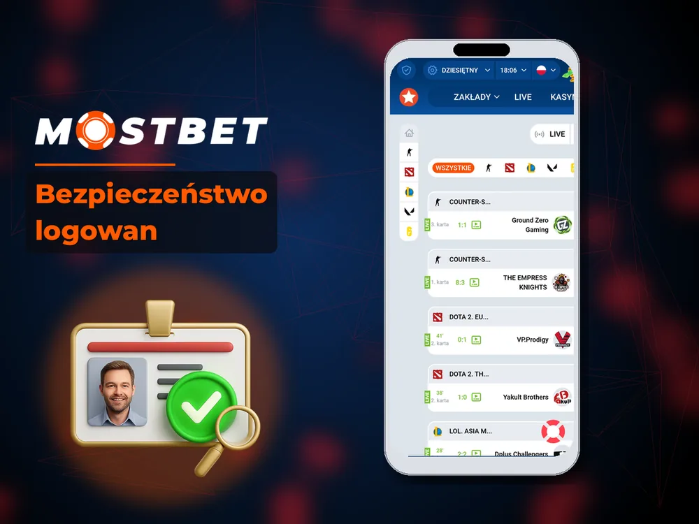 mostbet casino - Bezpieczeństwo logowan